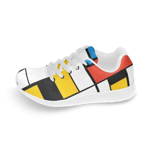 Mondrian De Stijl Modern Men’s Running Shoes (Model 020)