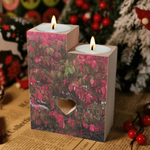 Changing Seasons Collection Wooden Candle Holder (Without Candle)
