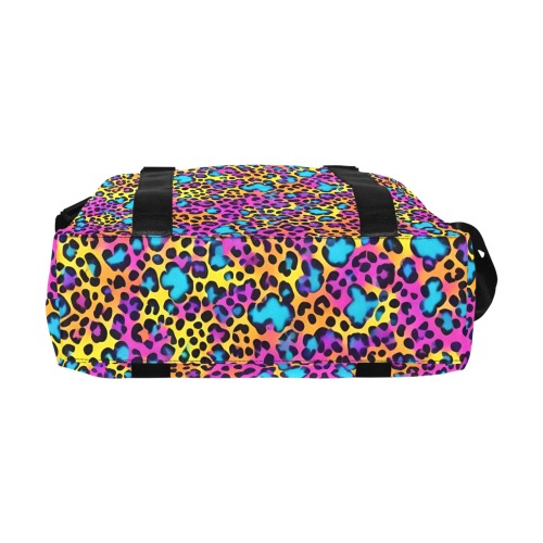 Rainbow Leopard Print Large Capacity Duffle Bag (Model 1715)