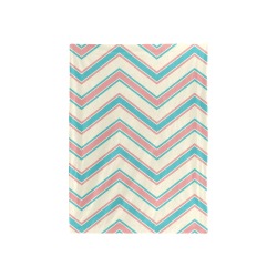 Pink and Aqua Chevron 2 Baby Blanket - Large Baby Blanket 40"x50"