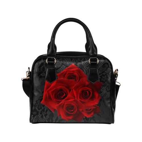 Red Roses #3 | Shoulder Handbag (Model 1634)