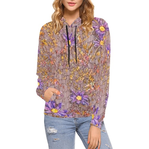 bb tyyrt All Over Print Hoodie for Women (USA Size) (Model H13)