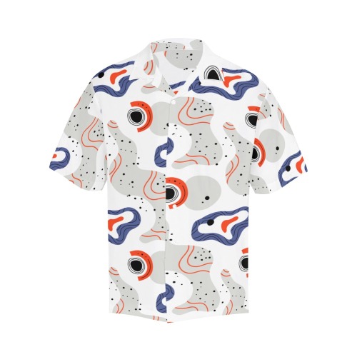 Elegant Abstract Mid Century Pattern Hawaiian Shirt (Model T58)