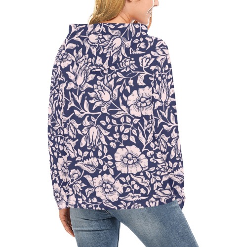 Hoodie All Over Print Hoodie for Women (USA Size) (Model H13)