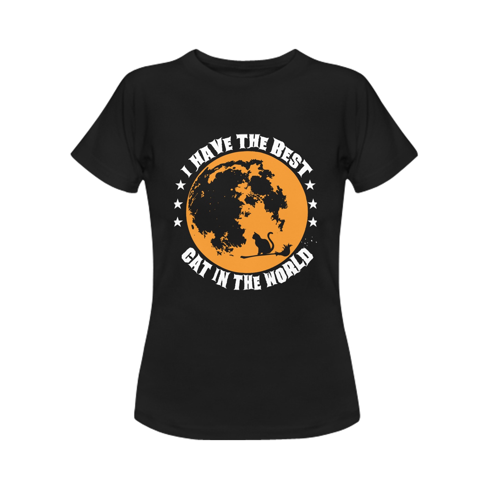 Best Cat Women's T-Shirt in USA Size (Front Printing Only)