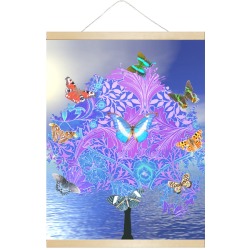 Butterfly Tree Hanging Poster 18"x24"