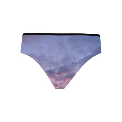 Morning Purple Sunrise Collection Women's Hipster Panties (Model L33)