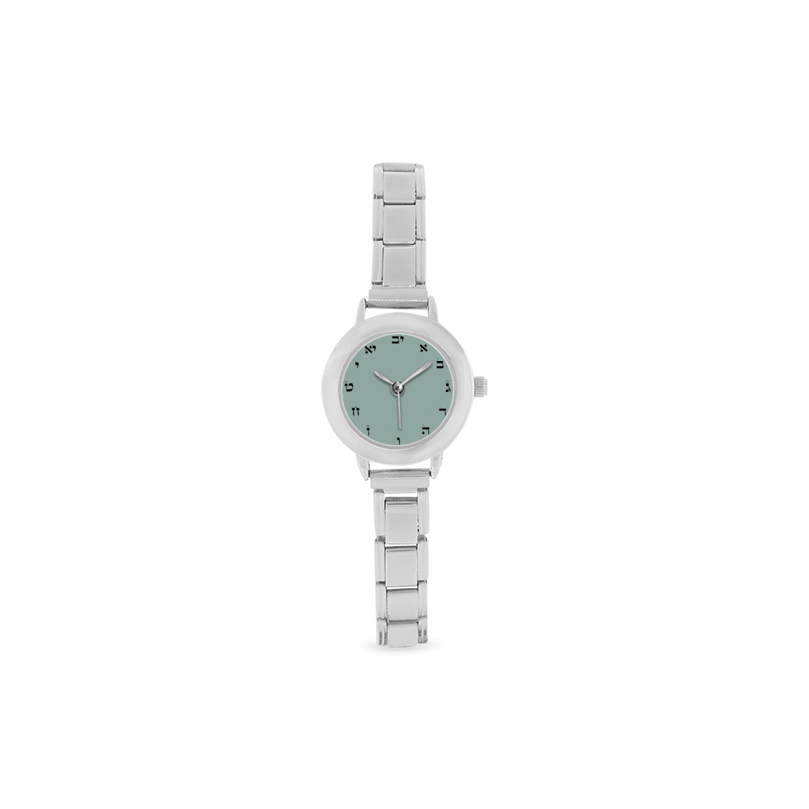 cadran hebreu transparent Women's Italian Charm Watch(Model 107)