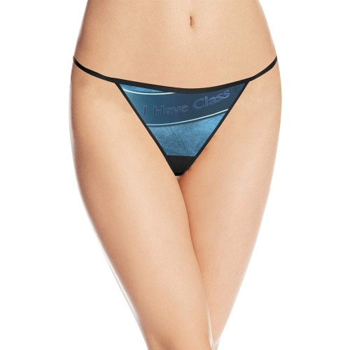 I Have Class Women's All Over Print G-String Panties (Model L35)