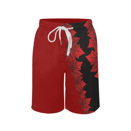 Kid's Canada Maple Leaf Boys' Casual Beach Shorts (Model L52)