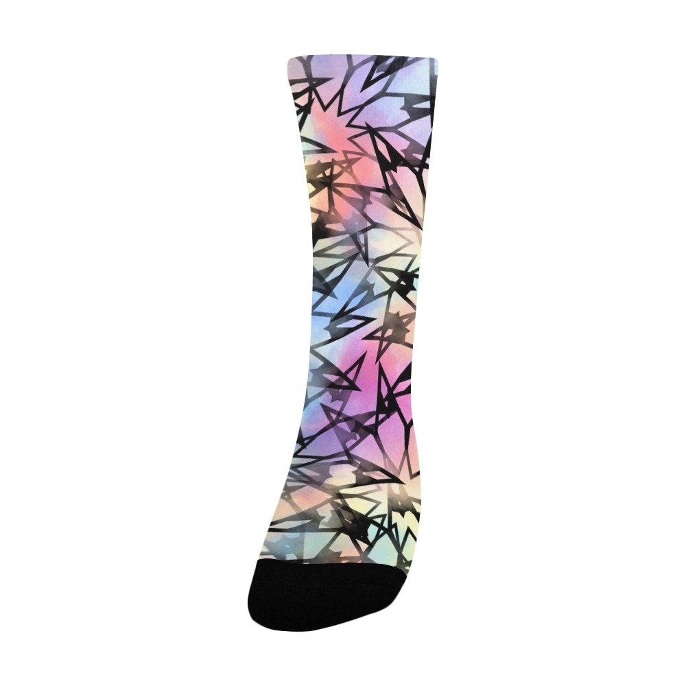 Colorful Scribbly Women's Custom Socks