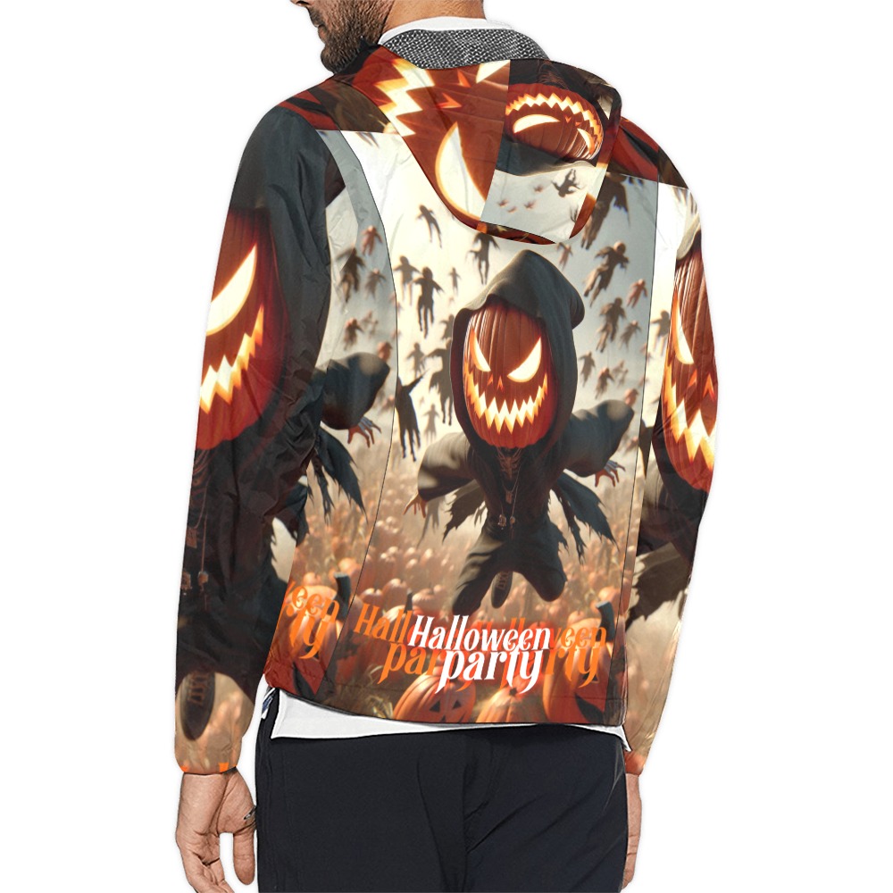 halloween efChannel27 Unisex All Over Print Windbreaker (Model H23)