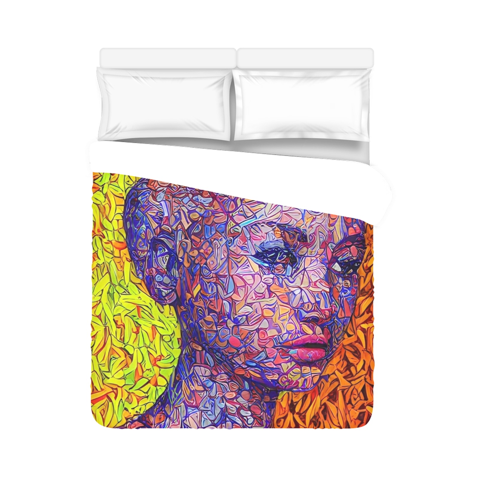 Abstract Duvet Cover 86"x70" ( All-over-print)