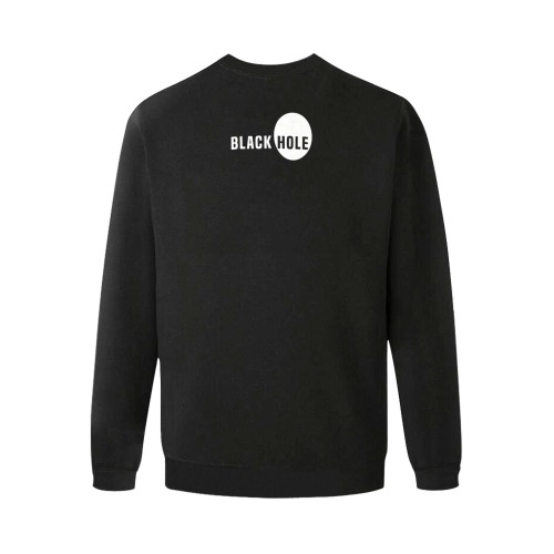 Black Hole Funny Conceptual Art For Dark Products Men's Oversized Fleece Crew Sweatshirt (Model H18)