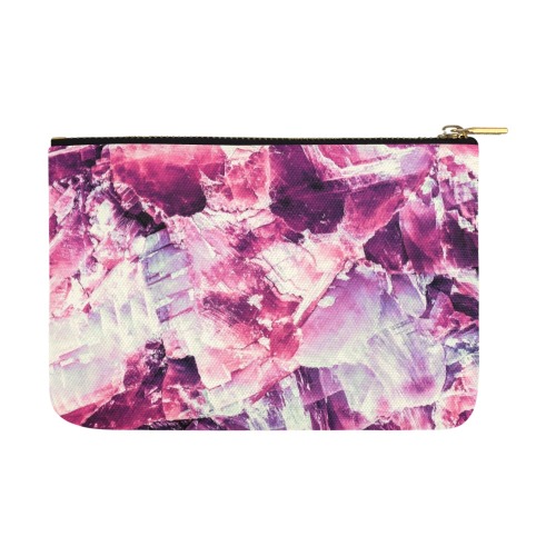 Pink_mineral_texture_detail Carry-All Pouch 12.5''x8.5''
