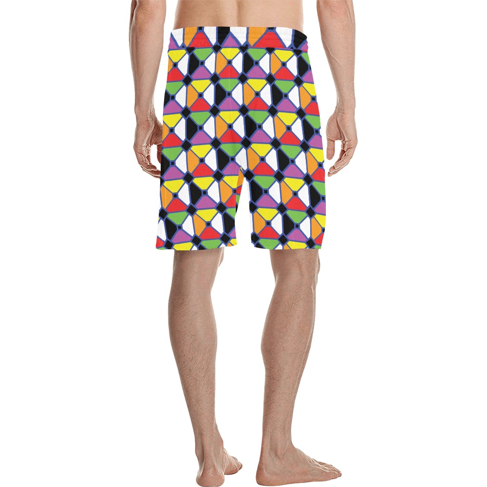 meshsquares Men's All Over Print Casual Shorts (Model L23)
