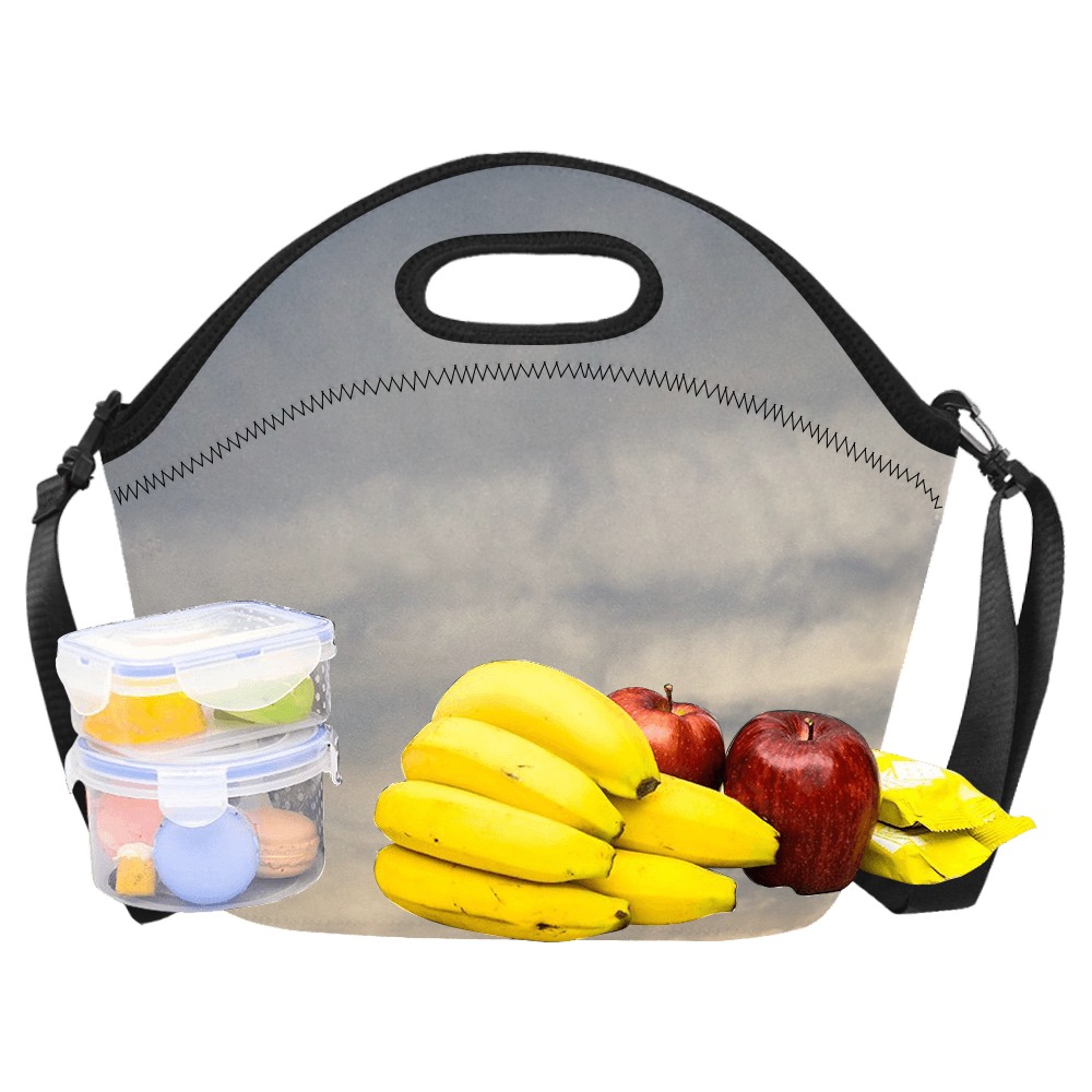 Rippled Cloud Collection Neoprene Lunch Bag/Large (Model 1669)
