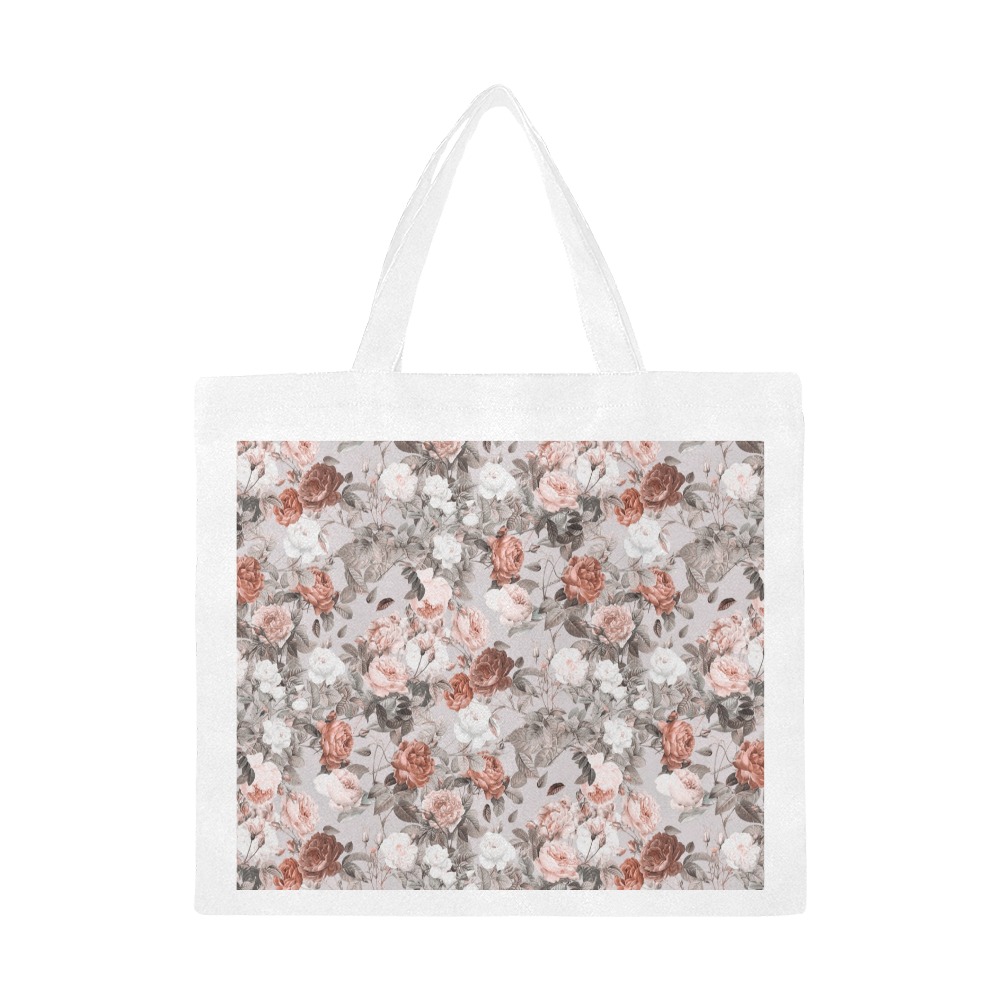 Blossom Canvas Tote Bag/Large (Model 1702)
