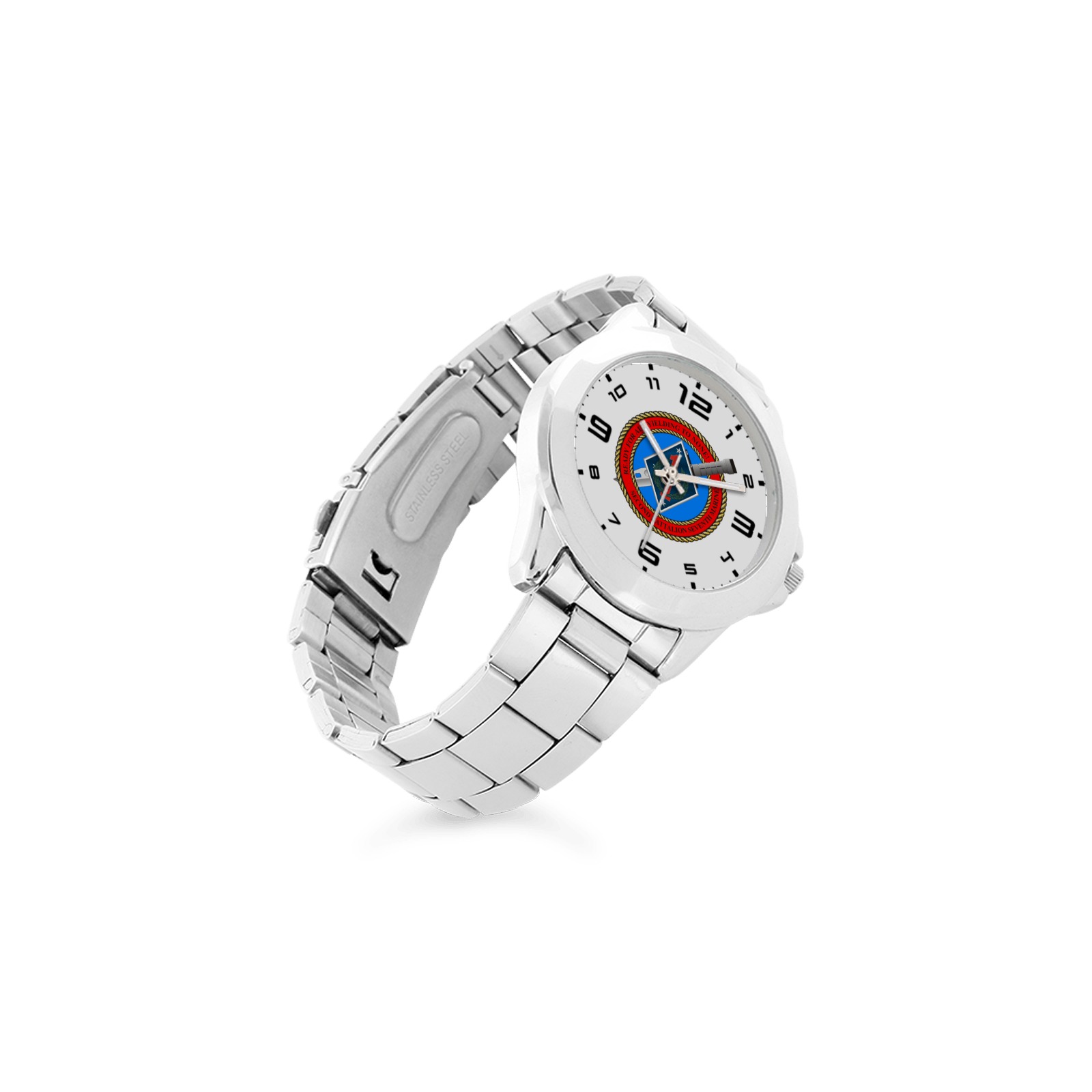 2nd Battalion, 7th Marines Unisex Stainless Steel Watch(Model 103)