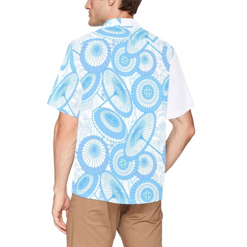 UMBRELLA 0002 Hawaiian Shirt with Chest Pocket (Model T58)