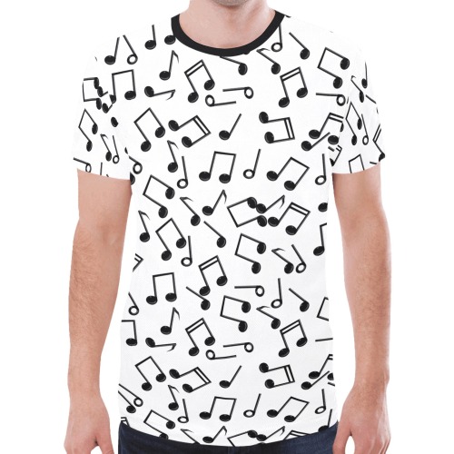 Groovy Music Notes New All Over Print T-shirt for Men (Model T45)