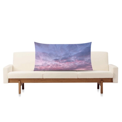 Moring Purple Sunrise Collection Rectangle Pillow Case 20"x36"(Twin Sides)