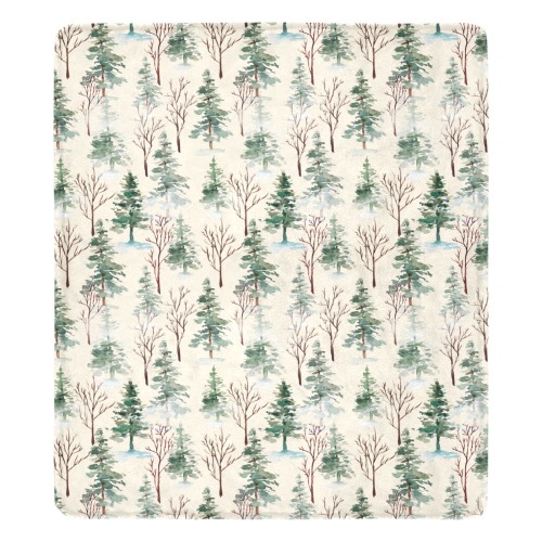 Winter trees Ultra-Soft Micro Fleece Blanket 70''x80''