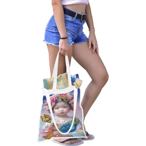 Pretty Girls 2 Canvas Tote Bag/Medium (Model 1701)
