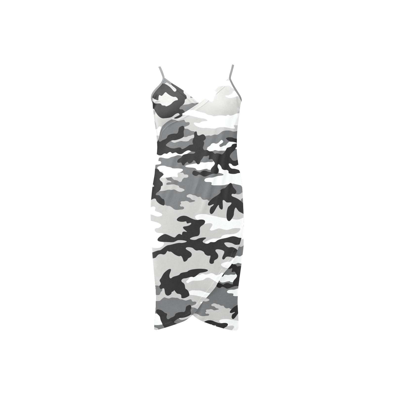 urban-ERDL Spaghetti Strap Backless Beach Cover Up Dress (Model D65)