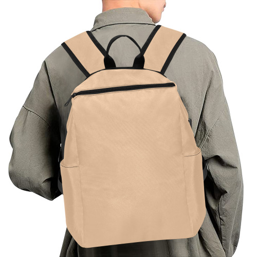 LIGHT ORANGE Lightweight Casual Backpack (Model 1730)