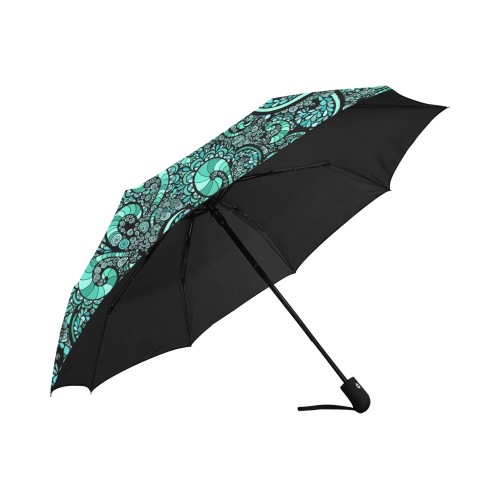 Seafoam Shores Anti-UV Auto-Foldable Umbrella (U09)