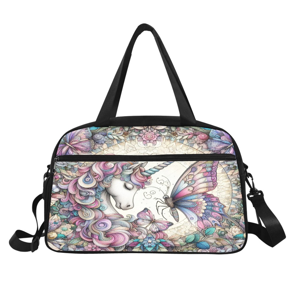 The Unicorn And Butterfly Fitness Handbag (Model 1671)