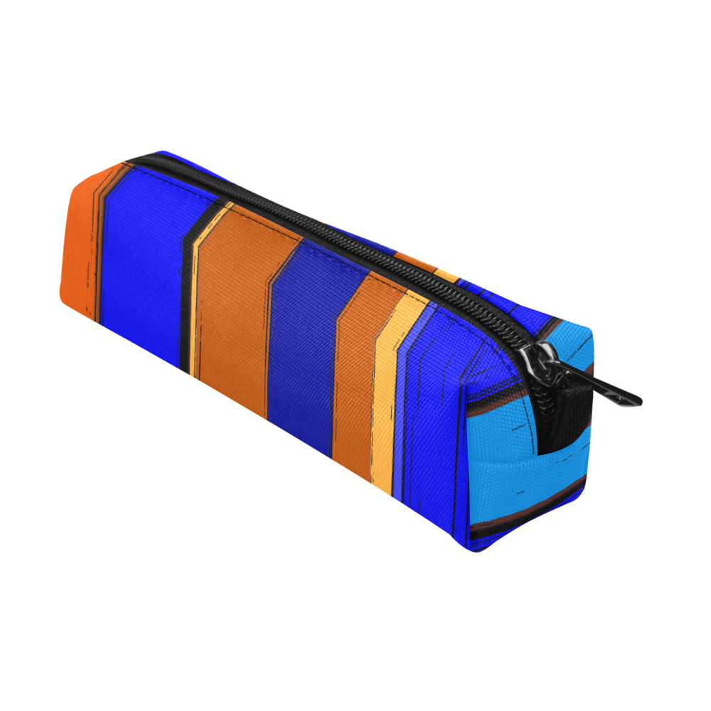 Abstract Blue And Orange 930 Pencil Pouch/Small (Model 1681)