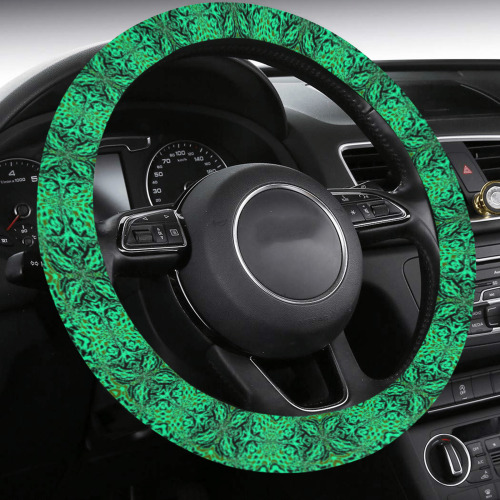 Fractoberry Fractal Pattern 000970 Steering Wheel Cover with Anti-Slip Insert