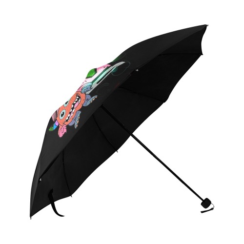 Moin Monster Dark by Nico Bielow Anti-UV Foldable Umbrella (U08)