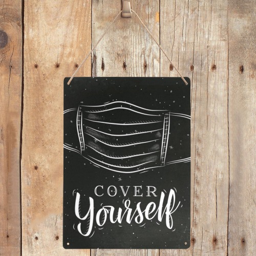 Cover Yourself 2 Metal Tin Sign 12"x16"