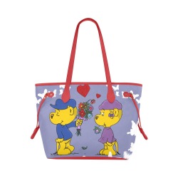 Ferald and Sahsha Ferret Clover Canvas Tote Bag (Model 1661)