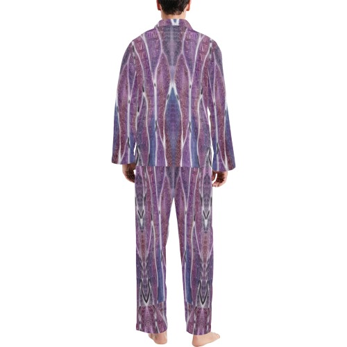 nidhi spet 2018-6 Men's V-Neck Long Pajama Set