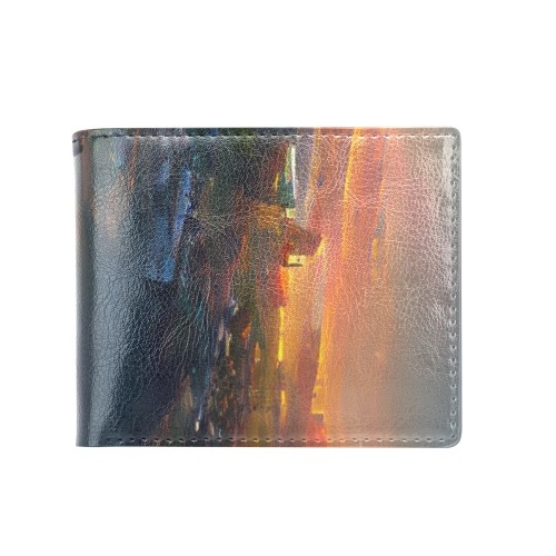 sunrise_TradingCard Bifold Wallet with Coin Pocket (Model 1706)