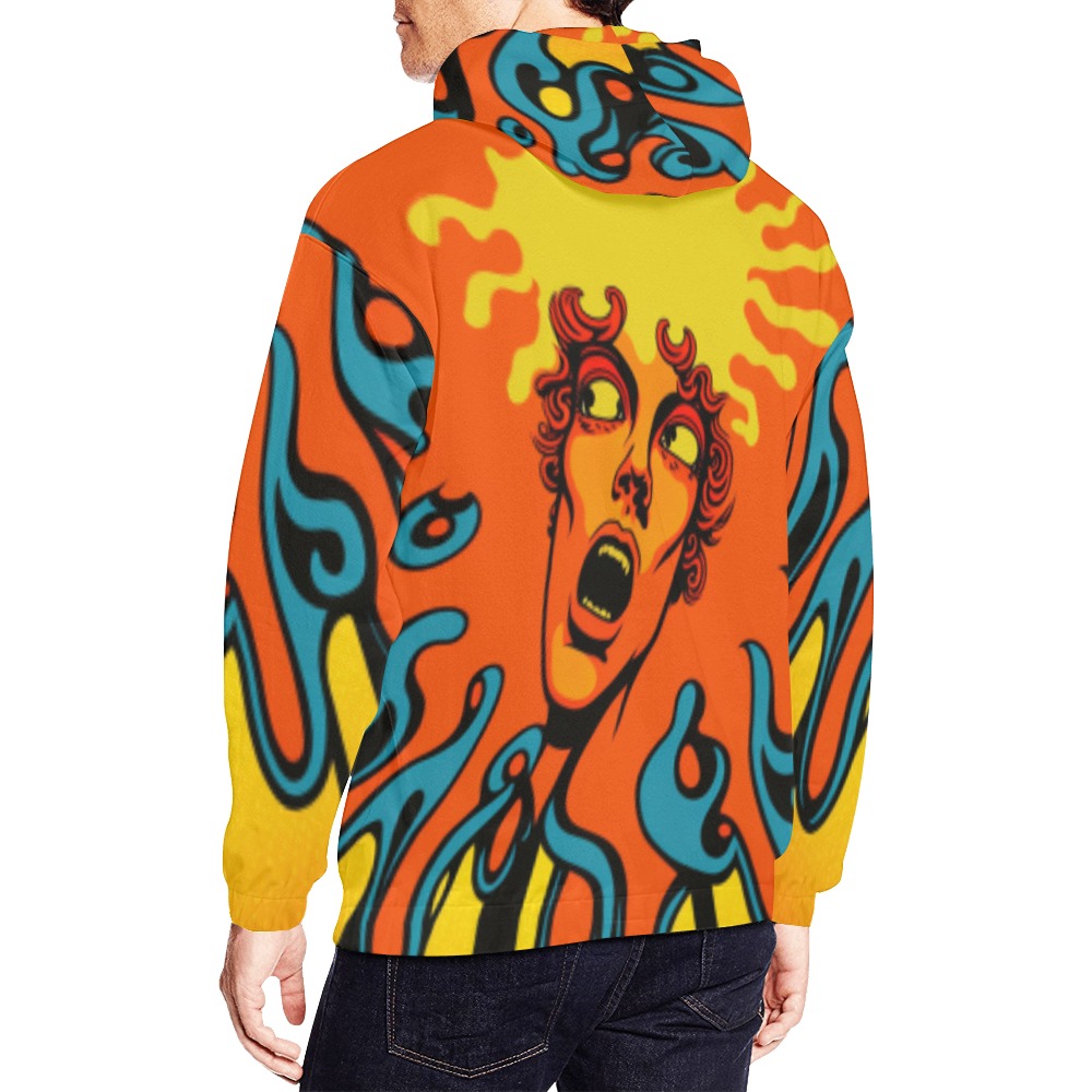 High_Vis All Over Print Hoodie for Men (USA Size) (Model H13)