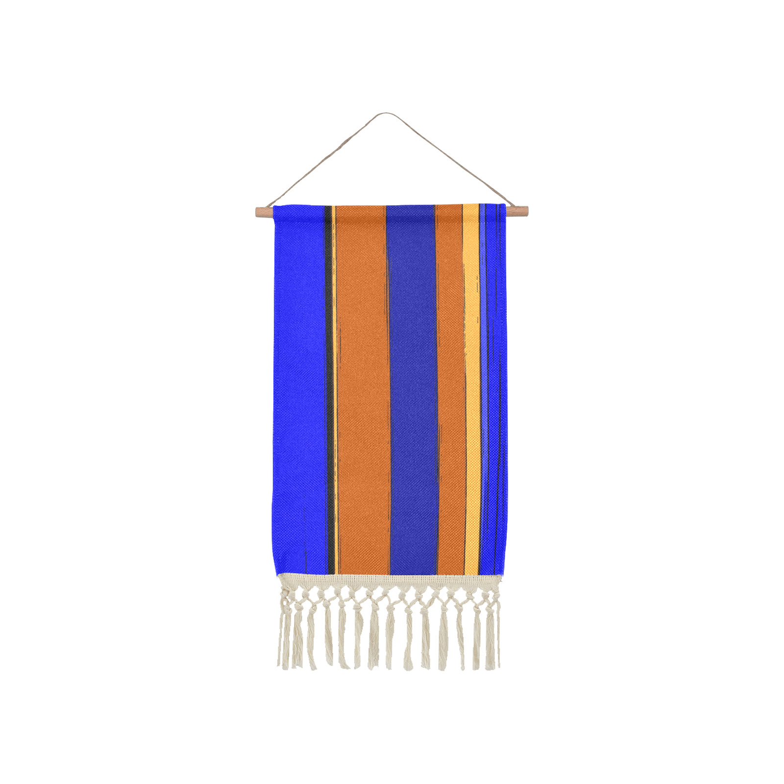 Abstract Blue And Orange 930 Linen Hanging Poster