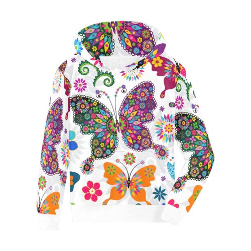 Colorful Butterfly kids hoodie Kids' All Over Print Hoodie (Model H38)