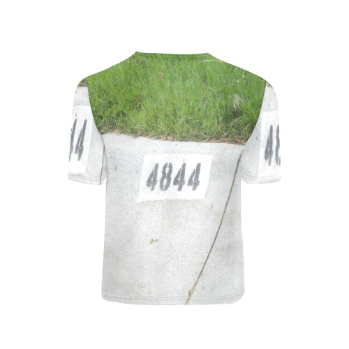 Street Number 4844 with white collar Big Boys' All Over Print Crew Neck T-Shirt (Model T40-2)