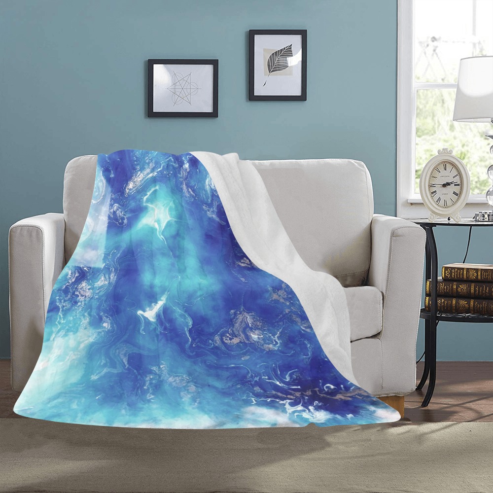 Encre Bleu Photo Ultra-Soft Micro Fleece Blanket 50"x60"
