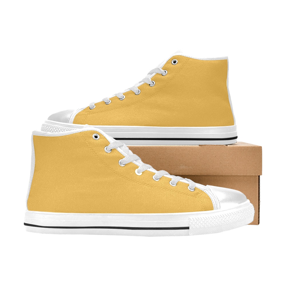 Daffodil Men’s Classic High Top Canvas Shoes (Model 017)