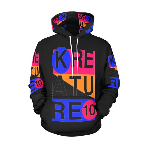 kreature 10 All Over Print Hoodie for Men (USA Size) (Model H13)