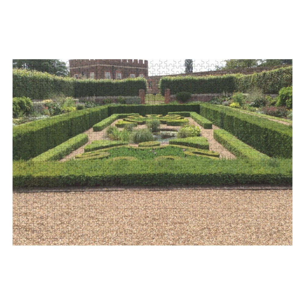 Hampton Court garden No 2 1000-Piece Wooden Photo Puzzles