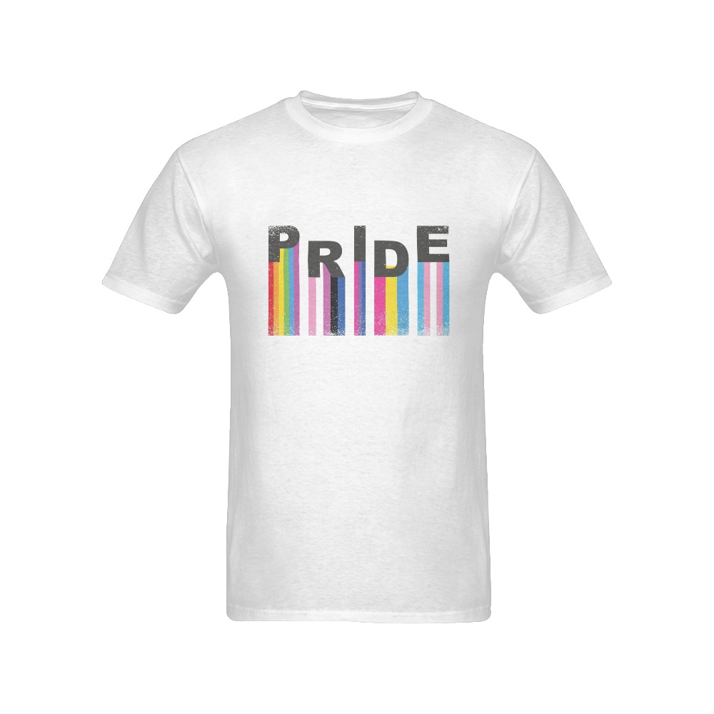Gay Pride Tees with Banners Representing Various Preferences Men's T-Shirt in USA Size (Front Printing Only)