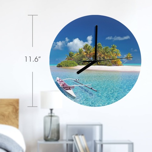 polynesia MDF Wall Clock