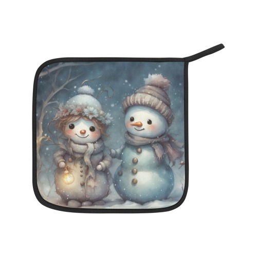 Snowman Couple Pot Holder (2pcs)